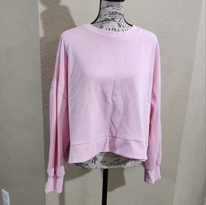 Cabana pink statement balloon‎ sleeve SOFT sweatshirt size XL